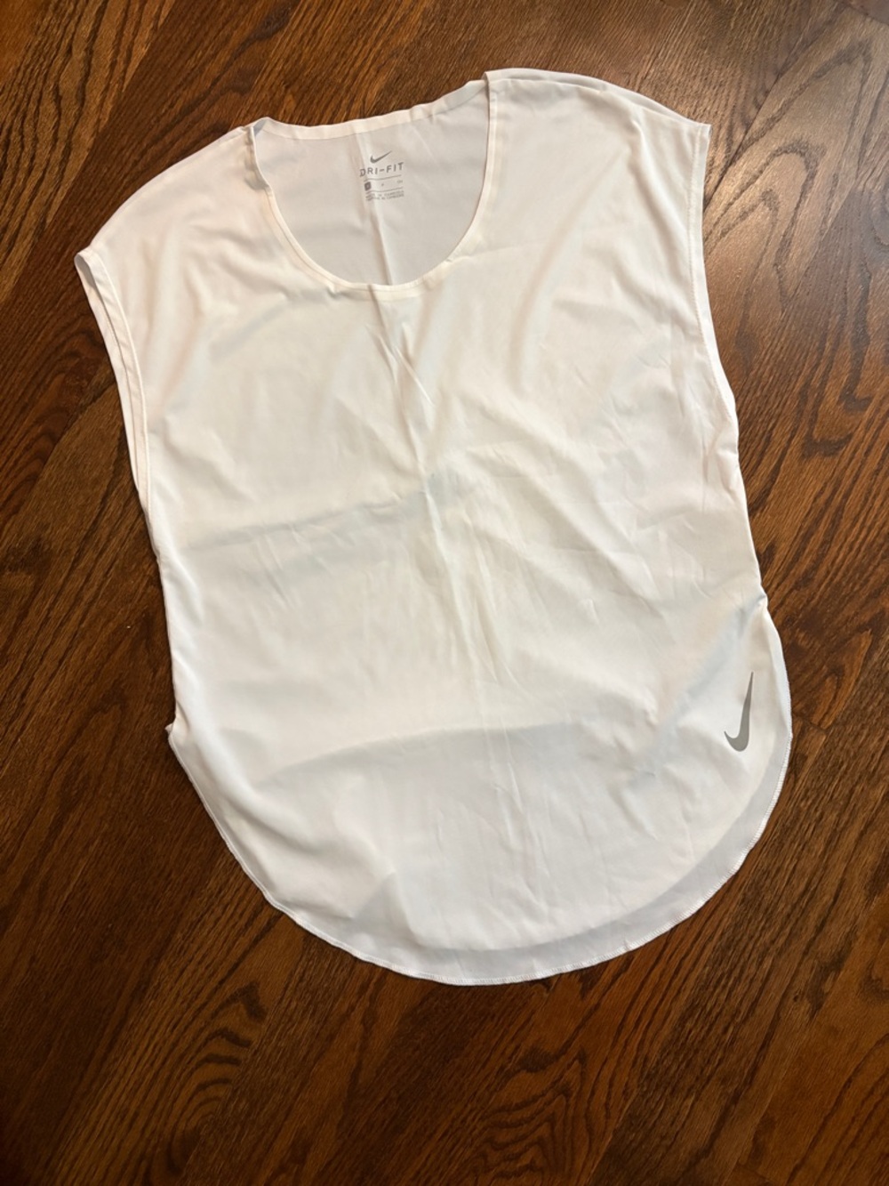 NWOT Nike White Dri-FIT City Sleep Neck Women's Top sz Small